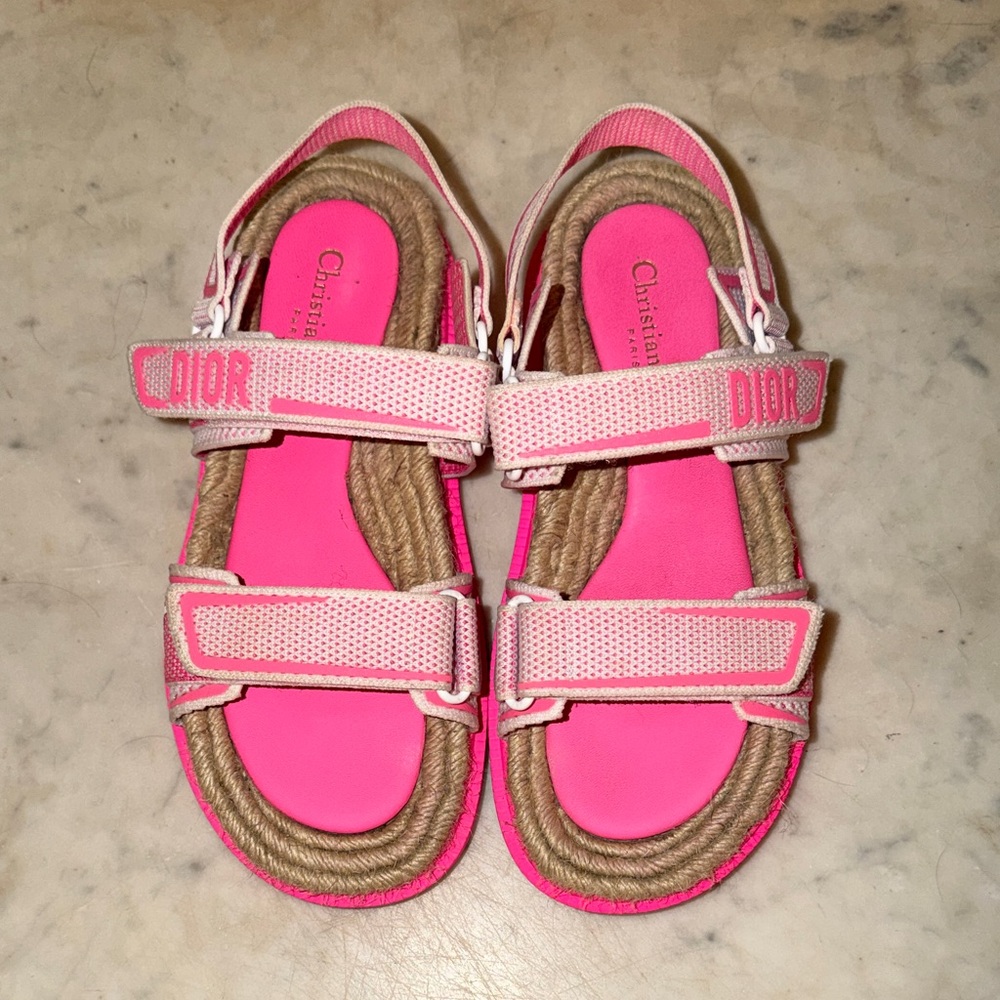 Dior Pink Dioract Sandals